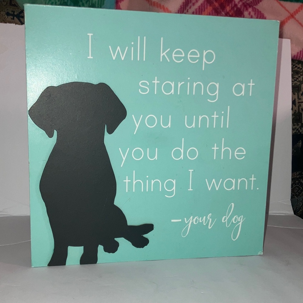 Dog Silhouette Quote Wall Art